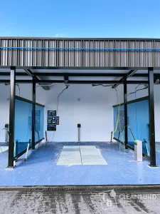 Mur du fond pour boites de lavage QCarwash